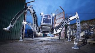 Largest six-legged robot called a hexapod.