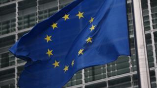 Le drapeau de l'Ue à Bruxelles.