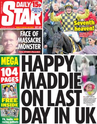 Daily Star front page