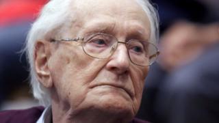 Oskar Groening pictured during his trial in 2015