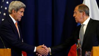 John Kerry və Sergey Lavrov