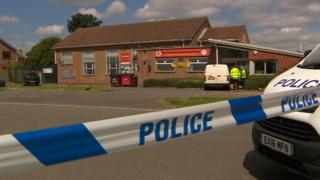 Cordon at Kirk Hallam Community Centre