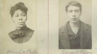 ハンナ・メアリー・タブスと共犯とされる男性の1887年警察写真