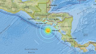 Posición del terremoto
