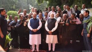 Narinder Modi and Amit Shah