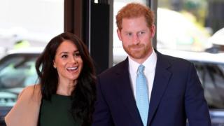 Meghan Markle y el príncipe Harry.