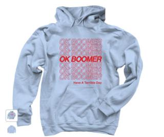 picture of OK Boomer sweatshirt for sale