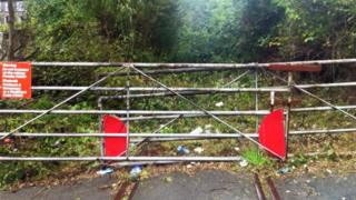 The disused track has not been used for 18 years