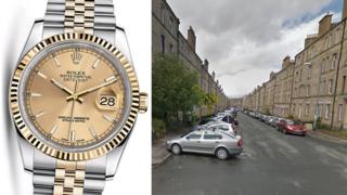Rolex watch and Wardlaw Place
