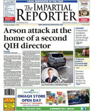 Front page of The Impartial Reporter
