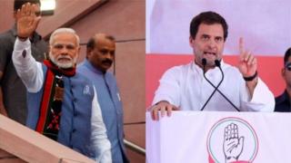 நரேந்திர மோதி மற்றும் ராகுல் காந்தி