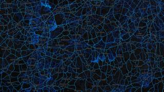 Surrey - cycling routes (by Strava users 2015)