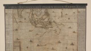 The fully restored 17th Century map