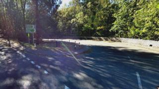 Junction of the A5 and A470 at Betws-y-Coed, Conwy