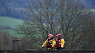 Members of the mountain rescue team in Monmouth