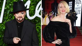 Boy George and Naomi Watts