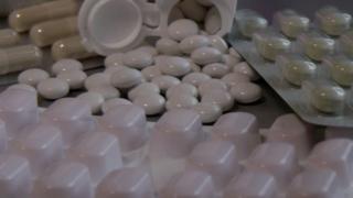 Diet pills in foils