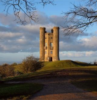 A tower on a hill