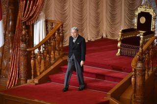 สมเด็จพระจักรพรรดิอะกิฮิโตะที่รัฐสภาญี่ปุ่น (แฟ้มภาพ)