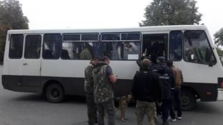 Authorities evacuate residents of the area around an ammunition depot in Ukraine October 2018