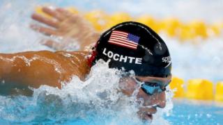 Ryan Lochte con indumentaria Speedo.