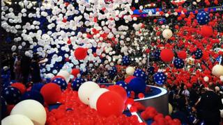 Balloons at the 2016 DNC