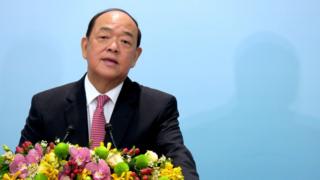 賀一誠當選後於澳門蛋會見記者(25/8/2019)