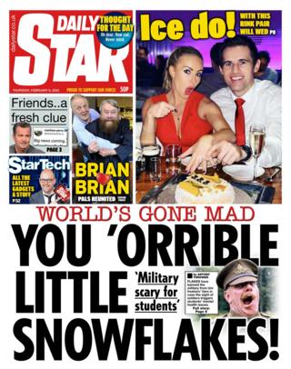 Daily Star front page