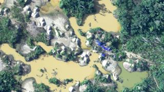 Desforestación y minería ilegal en la región de Madre de Dios