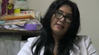 Doctora Zulma Méndez en su consulta en el hospital San Rafael