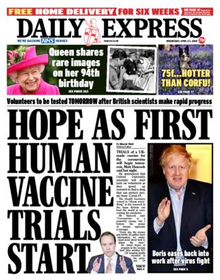 Daily Express front pages