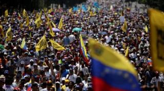Venezuela'da protestolar
