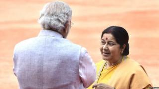 नरेंद्र मोदी आणि सुषमा स्वराज
