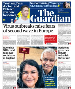 The Guardian front page