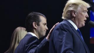 Трамп младший и Дональд Трамп