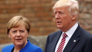 Merkel y Trump