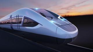 CGI of HS2 train