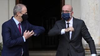 Micheál Martin and Charles Michel