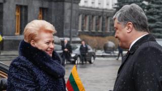 Грибаускайте и Порошенко