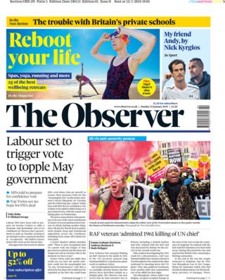 Observer front page