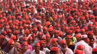 ముంబైలో రైతుల ఆందోళన