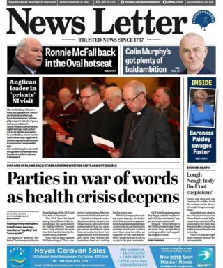 News Letter front page 23/02/18