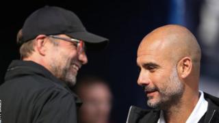 Jurgen Klopp (left) na Pep Guardiola