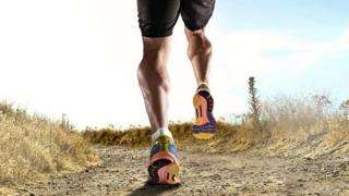 Leg of person wey dey run