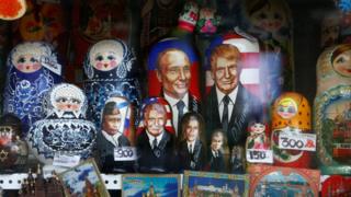 Матрешка с изображением Трампа