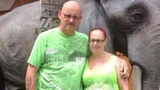 Kerry Pemberton with his wife Cheryl