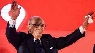 Tunisia's president Beji Caid Essebsi