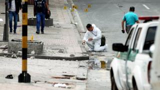 Bogota explosion: Police officer killed near bullring - BBC News