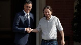 Pedro Sánchez y Pablo Iglesias.