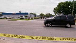 Police near shooting scene in Orlando Florida - 5 June 2017